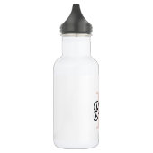 Modernes Personalisiertes Monogramm und Name Paste Edelstahlflasche (Links)