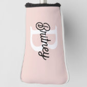 Modernes Personalisiertes Monogramm und Name Paste Golf Headcover (Rotieren 90)