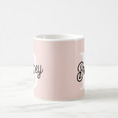 Modernes Personalisiertes Monogramm und Name Paste Kaffeetasse (Mittel)