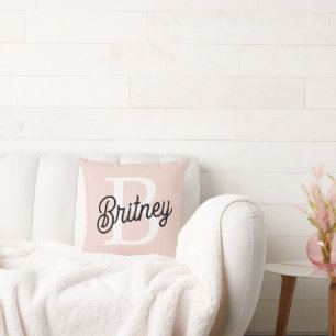 Modernes Personalisiertes Monogramm und Name Paste Kissen