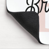 Modernes Personalisiertes Monogramm und Name Paste Mousepad (Ecke)