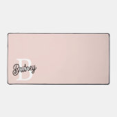 Modernes Personalisiertes Monogramm und Name Paste Schreibtischunterlage (Vorderseite)