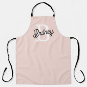 Modernes Personalisiertes Monogramm und Name Paste Schürze (Vorderseite)
