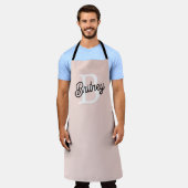Modernes Personalisiertes Monogramm und Name Paste Schürze (Getragen)