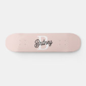 Modernes Personalisiertes Monogramm und Name Paste Skateboard (Horizontal)