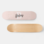 Modernes Personalisiertes Monogramm und Name Paste Skateboard (Horizontal)