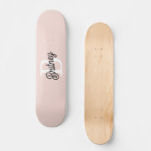 Modernes Personalisiertes Monogramm und Name Paste Skateboard (Vorderseite)