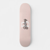 Modernes Personalisiertes Monogramm und Name Paste Skateboard (Vorne)