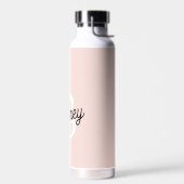 Modernes Personalisiertes Monogramm und Name Paste Trinkflasche (Links)