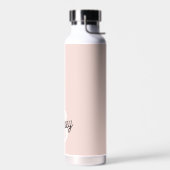 Modernes Personalisiertes Monogramm und Name Paste Trinkflasche (Links)