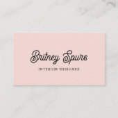 Modernes Personalisiertes Monogramm und Name Paste Visitenkarte (Vorderseite)