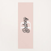 Modernes Personalisiertes Monogramm und Name Paste Yogamatte (Vorderseite)