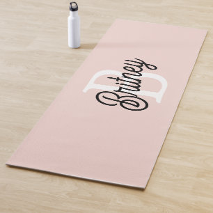 Modernes Personalisiertes Monogramm und Name Paste Yogamatte