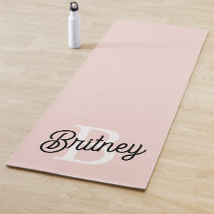 Modernes Personalisiertes Monogramm und Name Paste Yogamatte