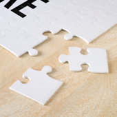 Modernes Personalisiertes Monogramm und Name Puzzle (Seite)