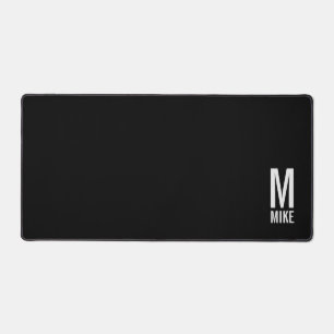 Modernes Personalisiertes Monogramm und Name Schreibtischunterlage