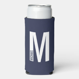 Modernes Personalisiertes Monogramm und Name Seltz Selters Dosenkühler
