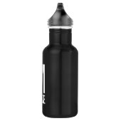 Modernes Personalisiertes Monogramm und Name Trinkflasche (Rechts)