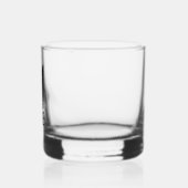 Modernes Personalisiertes Monogramm und Name Whiskyglas (Links)