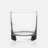 Modernes Personalisiertes Monogramm und Name Whiskyglas (Rechts)