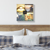 Modernes, Personalisiertes monogrammatisches Foto Leinwanddruck (Insitu (Schlafzimmer))