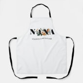 Modernes personalisiertes Nana-Blumengeschenk Schürze (Vorderseite)