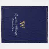 Modernes Personalisiertes, neu verheiratetes Keepa Fleecedecke (Vorderseite (Horizontal))