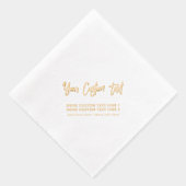 Modernes Personalisiertes Party für benutzerdefini Servietten Mit Folie (Rechts)