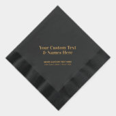 Modernes, Personalisiertes Party Servietten Mit Folie (Rechts)