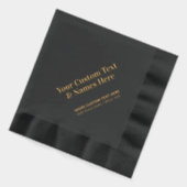 Modernes, Personalisiertes Party Servietten Mit Folie (Links)