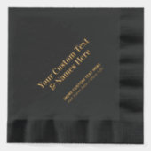 Modernes, Personalisiertes Party Servietten Mit Folie (Vorderseite)