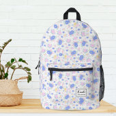 Modernes Personalisiertes Pastellmuster Coquette F Bedruckter Rucksack