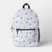Modernes Personalisiertes Pastellmuster Coquette F Bedruckter Rucksack (Vorderseite)