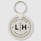 Modernes Personalisiertes QR-Logo-Geschäft Schlüsselanhänger (Vorderseite)