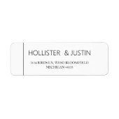 Modernes Personalisiertes Rücksendesiegel für die  (Vorne)