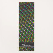 Modernes, Personalisiertes Schwarzopal-Jewel-Muste Yogamatte (Vorderseite)