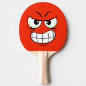 Modernes Personalisiertes Tischtennis-Angry-Gesich Tischtennis Schläger (Vorderseite)