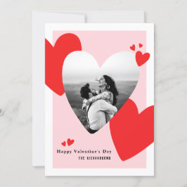 Modernes Personalisiertes Valentinstag-Foto Feiertagskarte