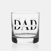 Modernes personalisiertes VATER Whiskyglas (Vorderseite)