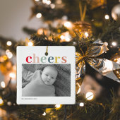 Modernes persönliches Foto | Farbige Beifall Keramikornament