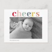 Modernes persönliches Foto | Farbige Beifall Postkarte (Vorderseite)