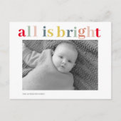 Modernes persönliches Foto | Farblich alles hell Postkarte (Vorderseite)