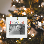 Modernes persönliches Foto | Farblich gesegnet Keramikornament