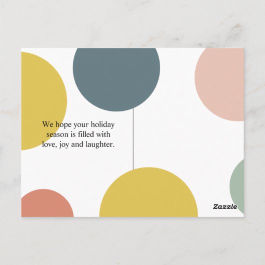 Modernes persönliches Foto | Farblich gesegnet Postkarte (Rückseite)