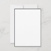 modernes persönliches Foto Save the Date RSVP Karte (Rückseite)