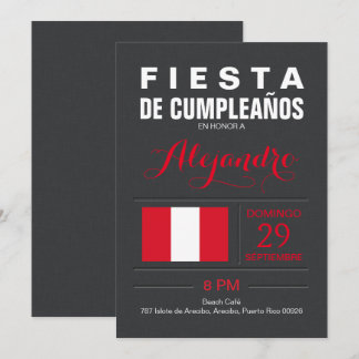 Modernes: Peru-Party Einladung