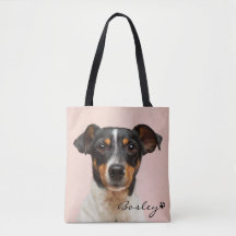 Modernes Pet-Foto Fügen Sie Ihren Namen Paw Print