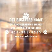 Modernes Pet Grooming Car Window Kleben Fensteraufkleber (Blatt 2)