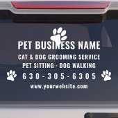 Modernes Pet Grooming Car Window Kleben Fensteraufkleber
