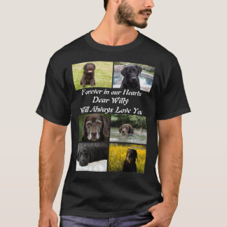 Modernes Pet-Memorial 6 FotoCollage T-Shirt